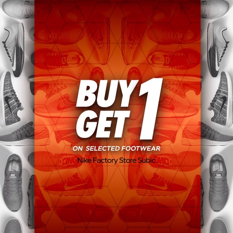 Buy 1 Get 1 at Nike Factory Store Subic 