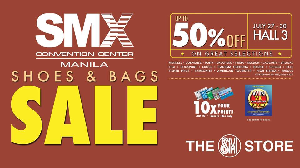 SMX Shoes and Bags Sale from July 27 to 