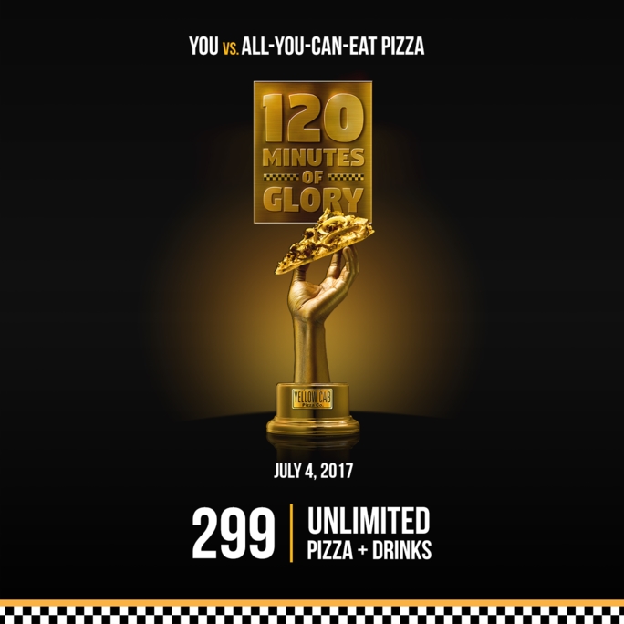 UNLIMITED Pizza + Drinks from Yellow Cab