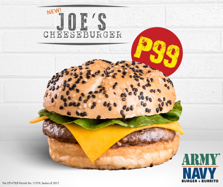 Cheeseburger for Php99