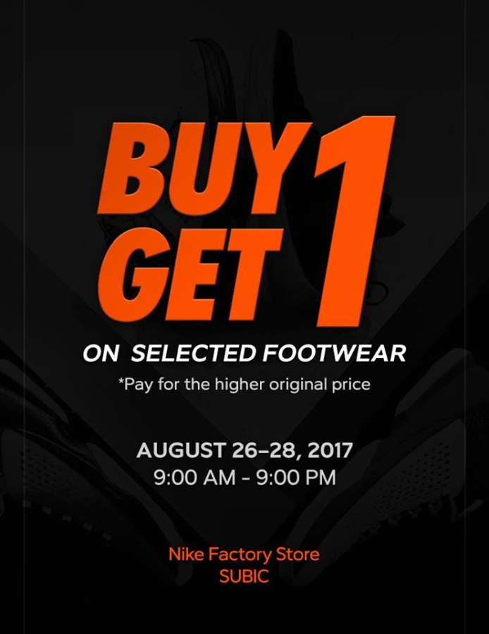 buy one get one shoe sale