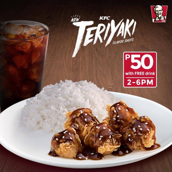 KFC Teriyaki Flavor Shots Meal Promo until October 20, 2017
