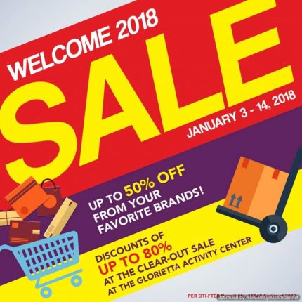 Glorietta's Welcome 2018 Sale