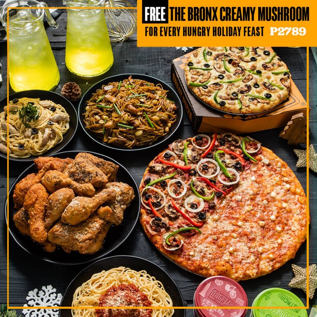 Yellow Cab Pizza's Hungry Holiday Feast until Dec. 31 Proud Kuripot
