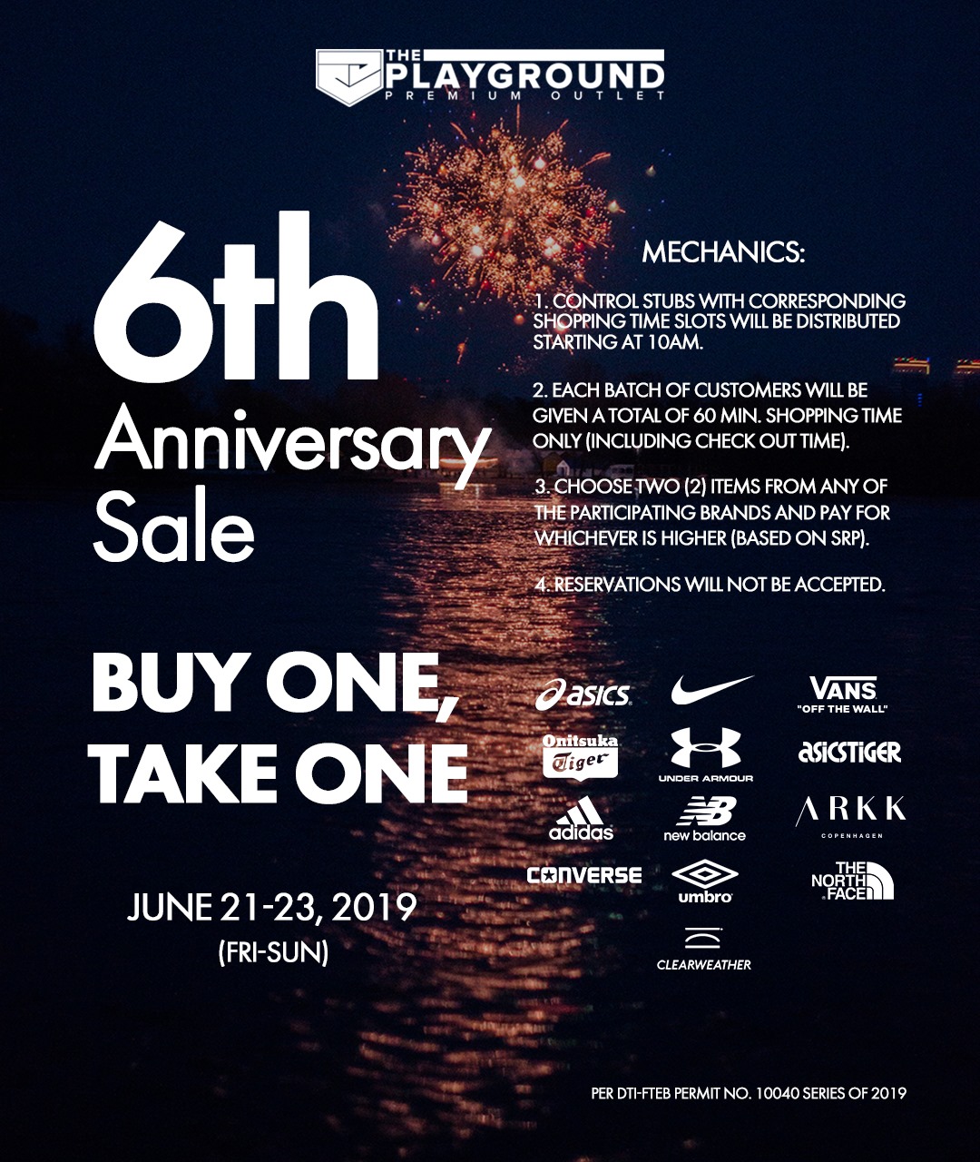 The Playground Premium Outlet 6th Anniversary Sale