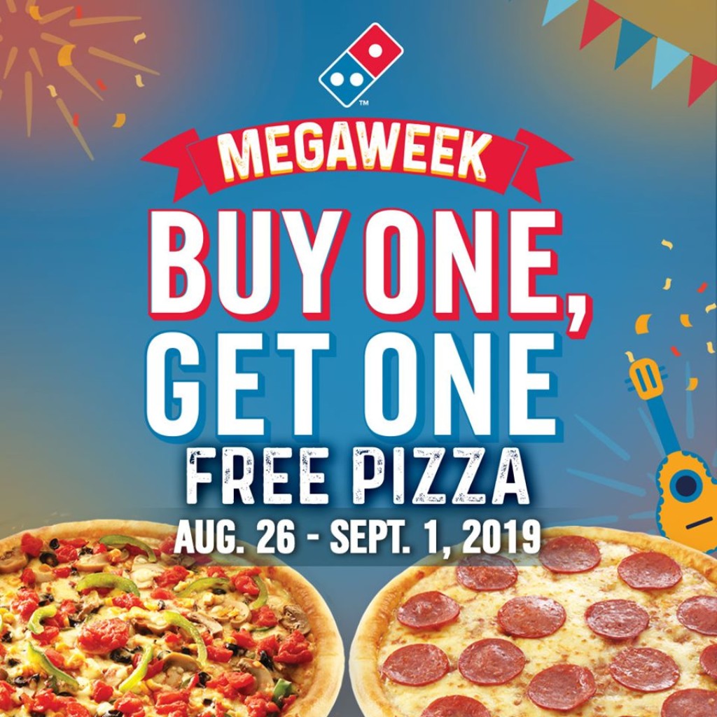 Domino S Pizza Megaweek Promo 2019 Buy 1 Get 1 And Free Pizzas