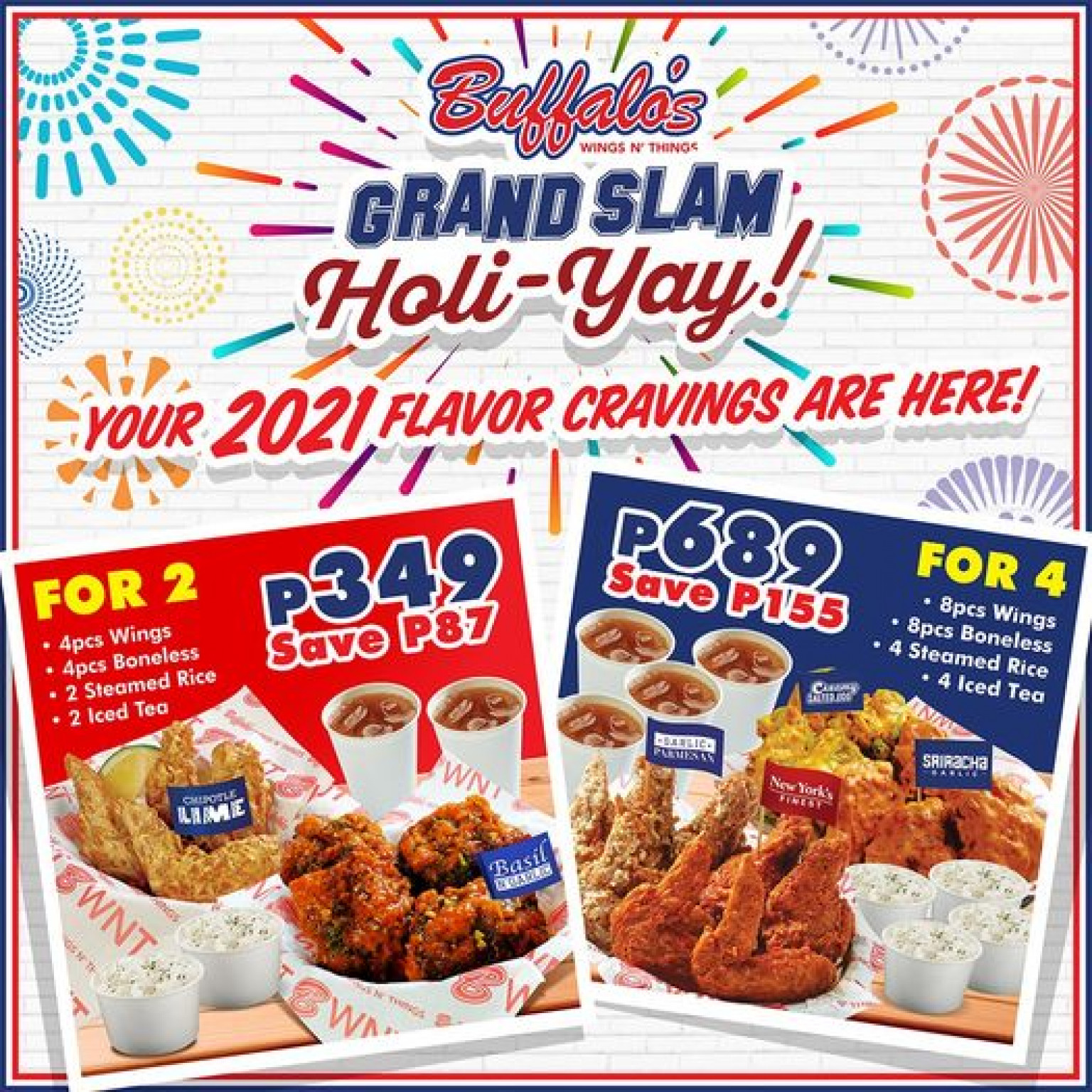 Buffalo's Wings N' Things Grand Slam HoliYay Promo for December 2020