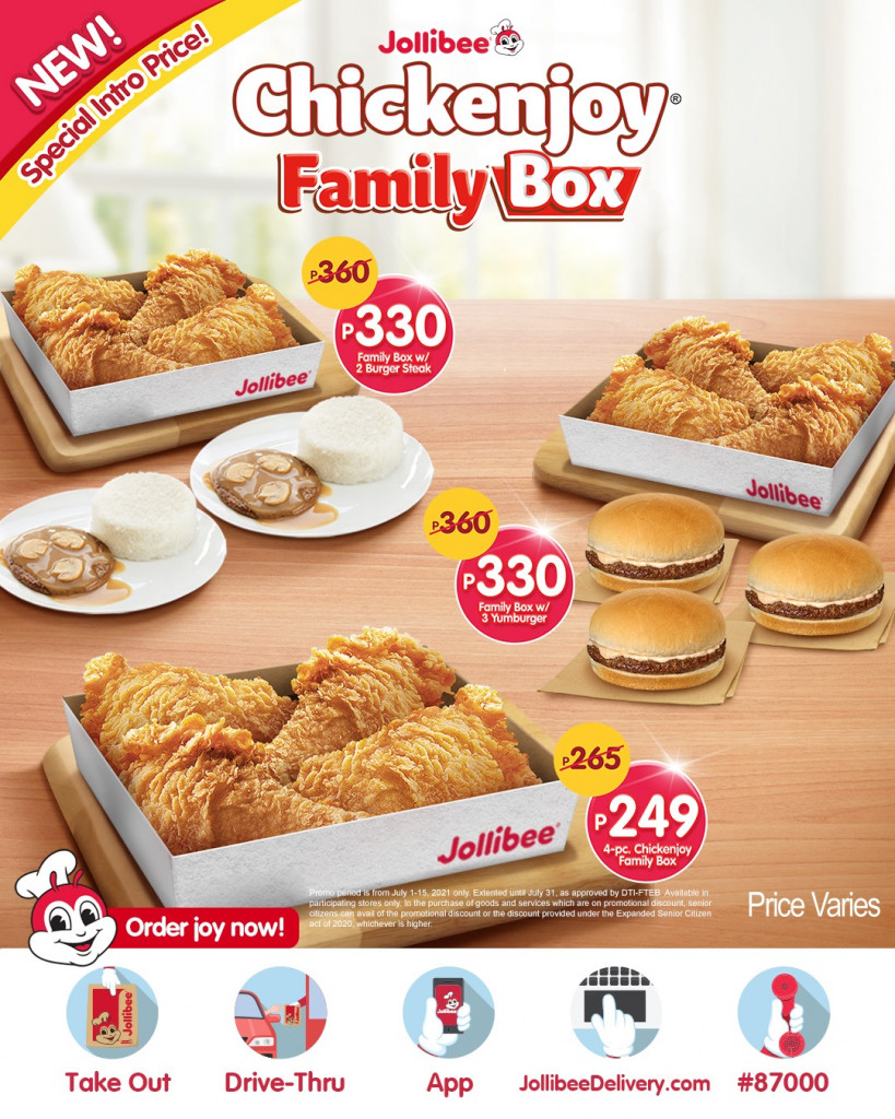 EXTENDED Special Introductory Price New Jollibee Chickenjoy Family Box