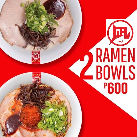 Ramen Nagi 2 Bowls for P600