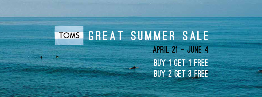 TOMS Great Summer Sale