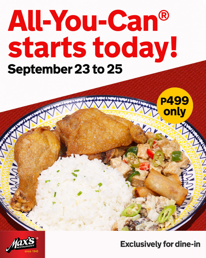 Max's All-You-Can Treat and More Sarap-to-the-Bone Deals Max's All-You-Can Treat