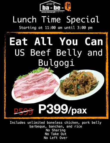 Ba-Be-Q Lunch Time Special