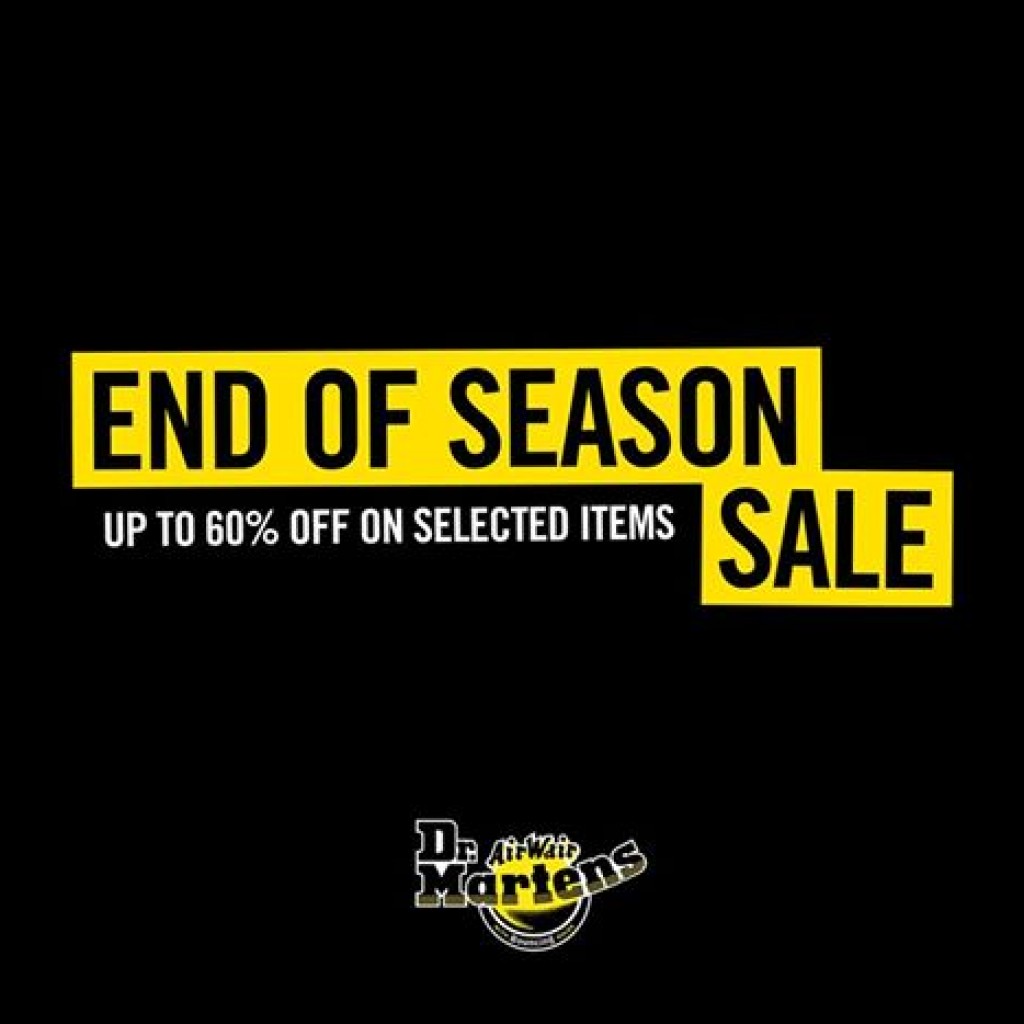 Dr. Martens End of Season Sale until July 9, 2017 Dr. Martens End of Season Sale