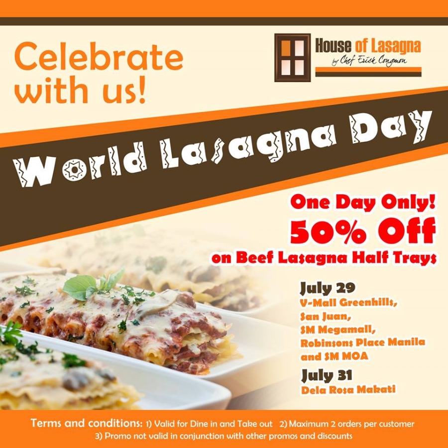 World Lasagna Day Promo
