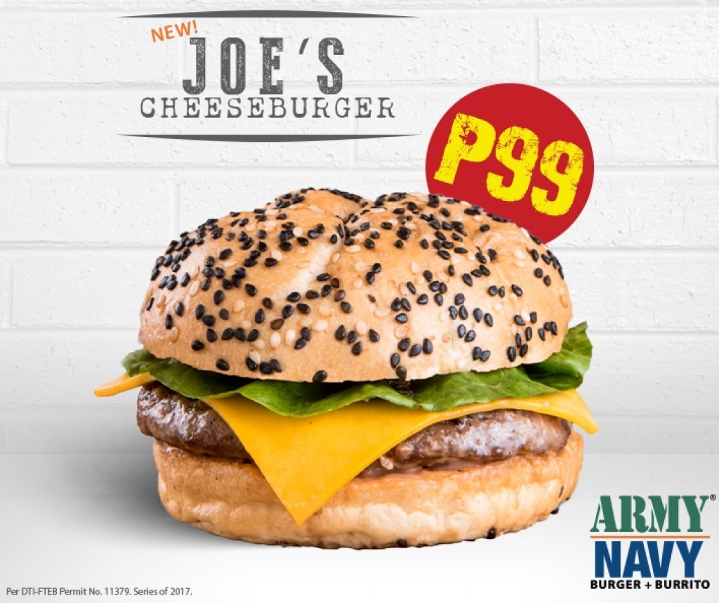 Cheeseburger for Php99