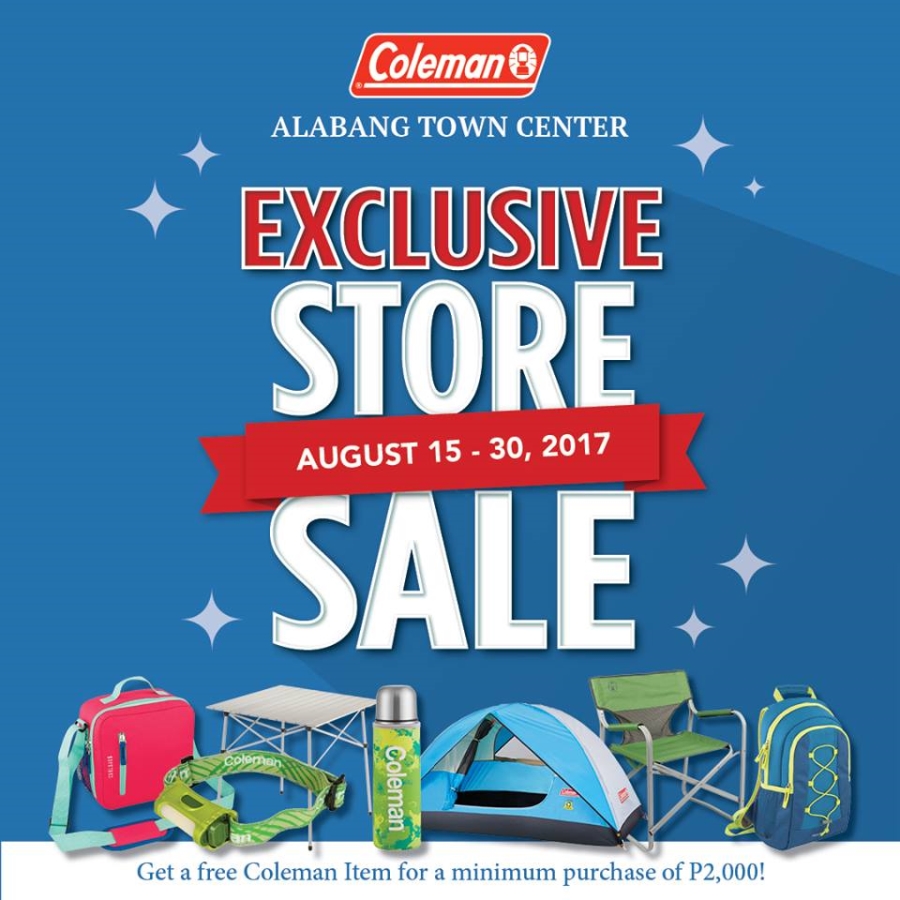 Coleman Exclusive Store Sale
