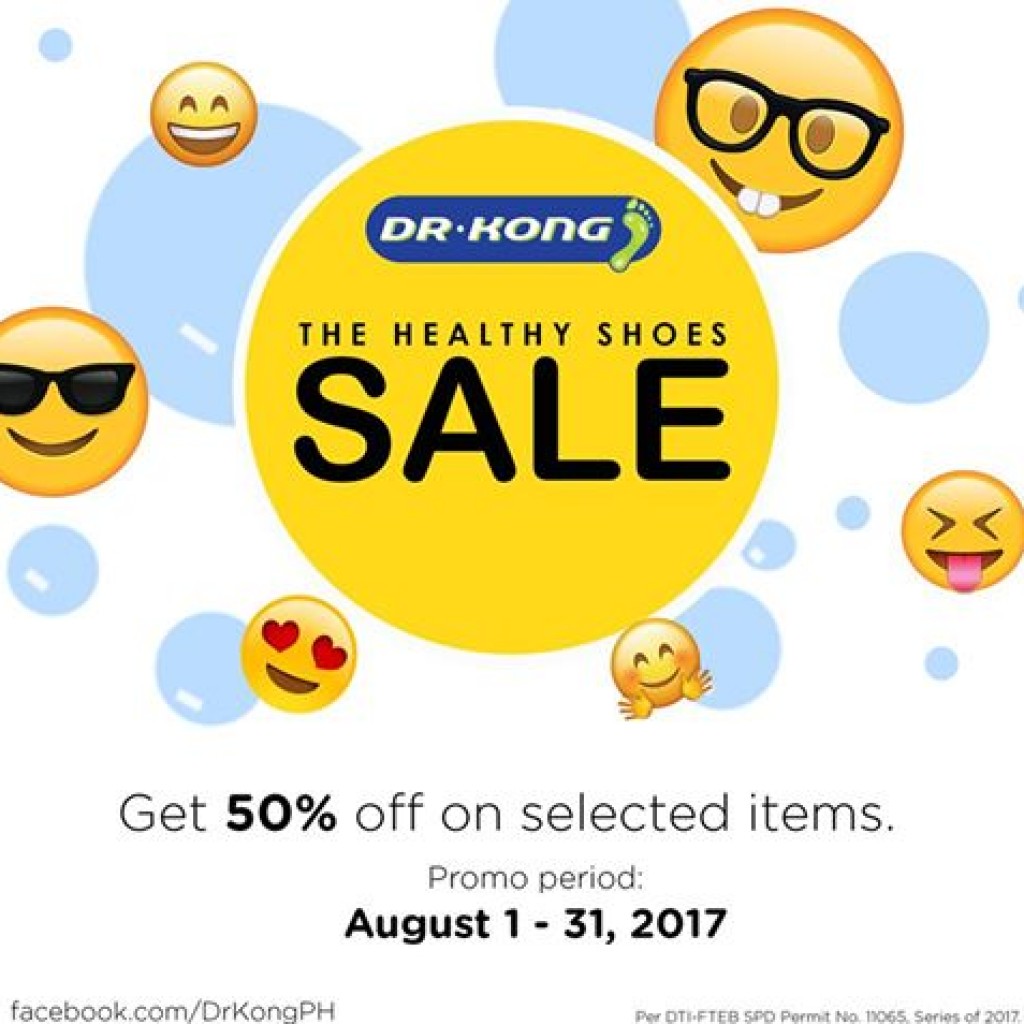 The Healthy Shoes Sale at Dr. Kong Philippines - August 1 to 31, 2017!