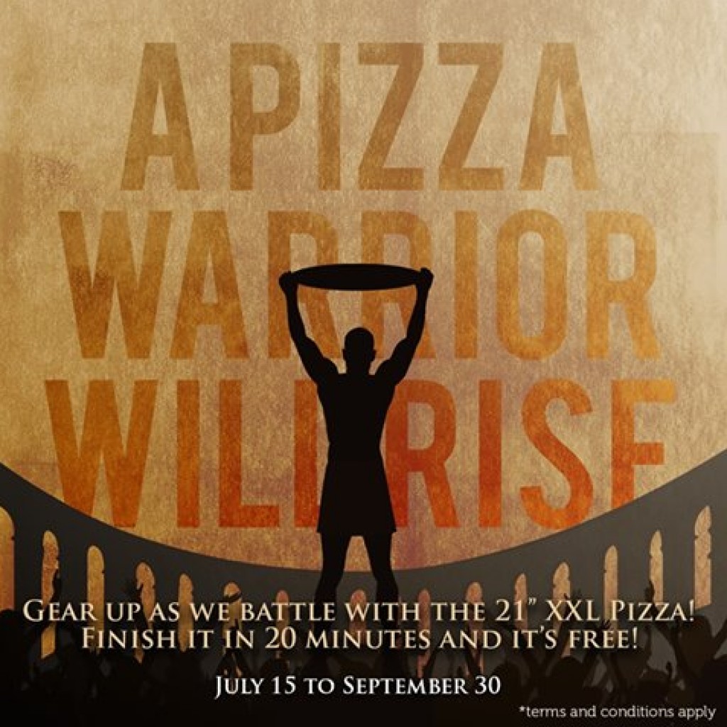 Peperoni Pizzeria XXL Challenge 2017 until September 30 ONLY! Peperoni Pizzeria XXL Challenge 2017