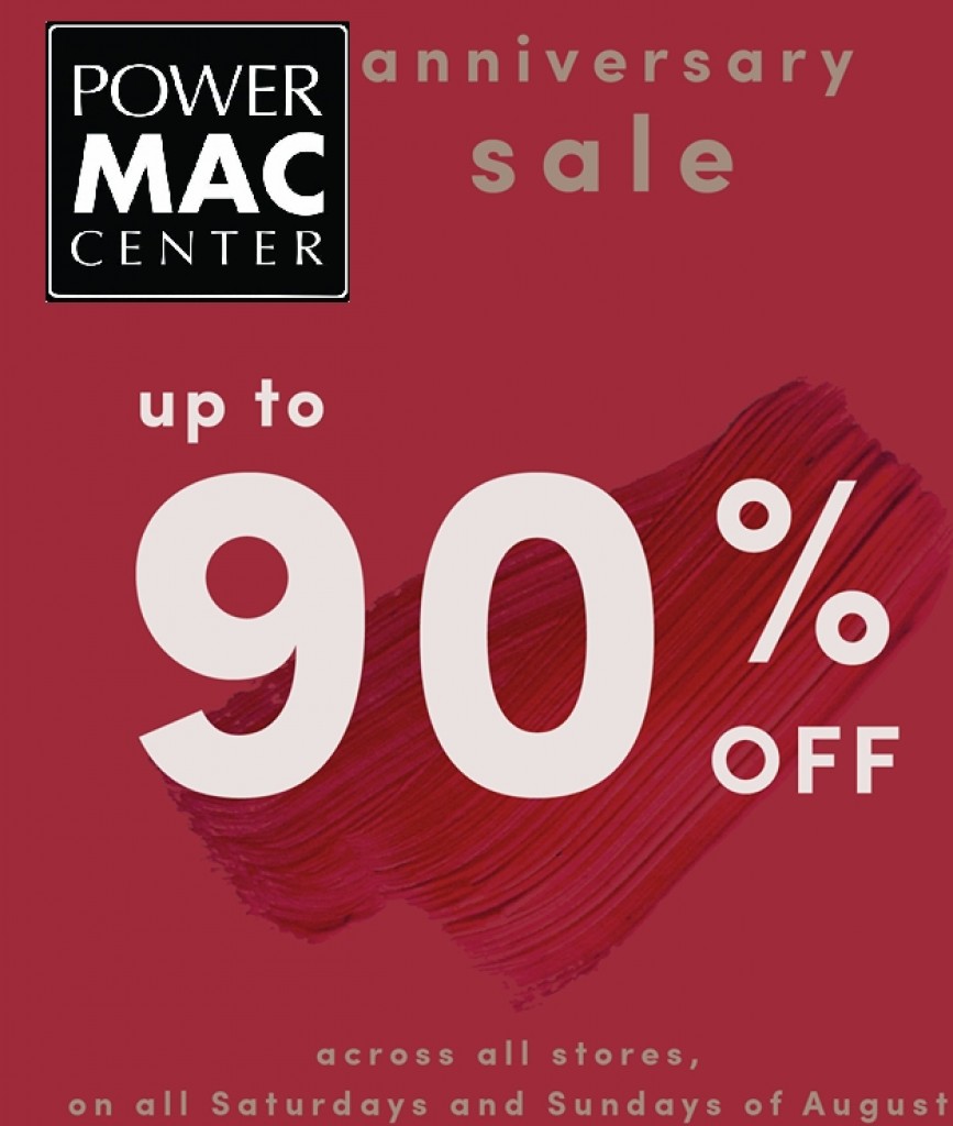 Power Mac Center's Anniversary Sale Up to 90% OFF - ALL Weekends of August! Power Mac Center's Anniversary Sale