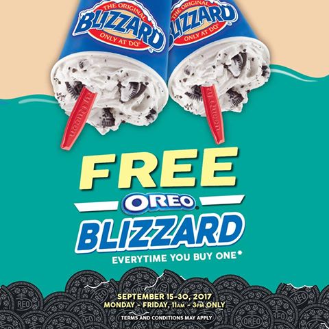 Dairy Queen's FREE Oreo Blizzard