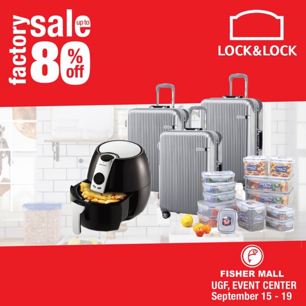 Up to 80% OFF at LOCK and LOCK Factory Sale - September 15 to 19, 2017 LOCK and LOCK Factory Sale