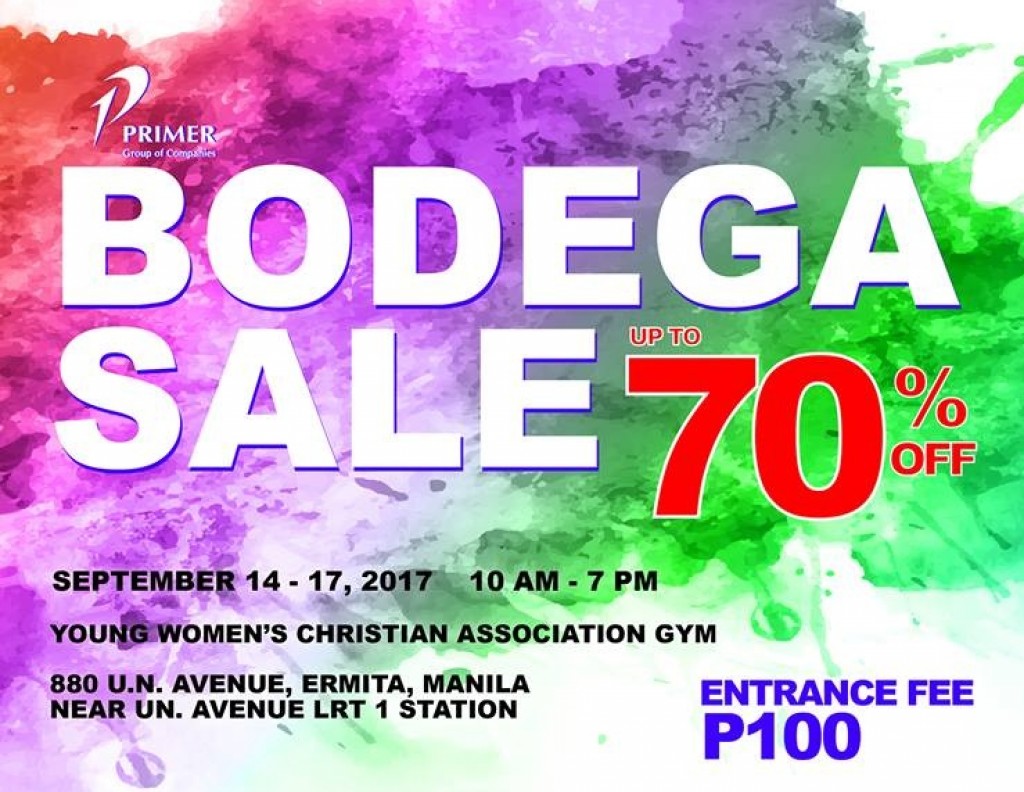 Primer Group Bodega Sale - Up to 70% OFF on Nike, FitFlop, Kickers, Birkenstock, PUMA, Saucony, Asics, Flossy, Victorinox and More! - Sept 14-17, 2017 Primer Group Bodega Sale