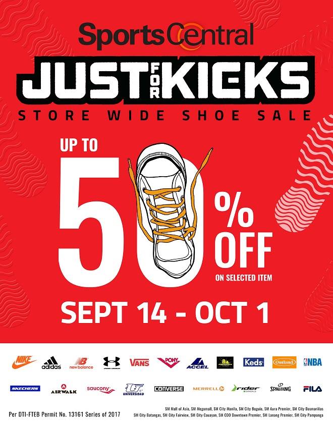 Sports Central JUST for KICKS Store Wide Shoe Sale