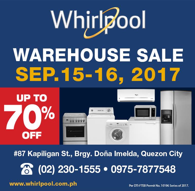 Whirlpool Warehouse Sale