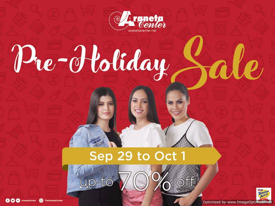 Araneta Center's Pre-Holiday Sale