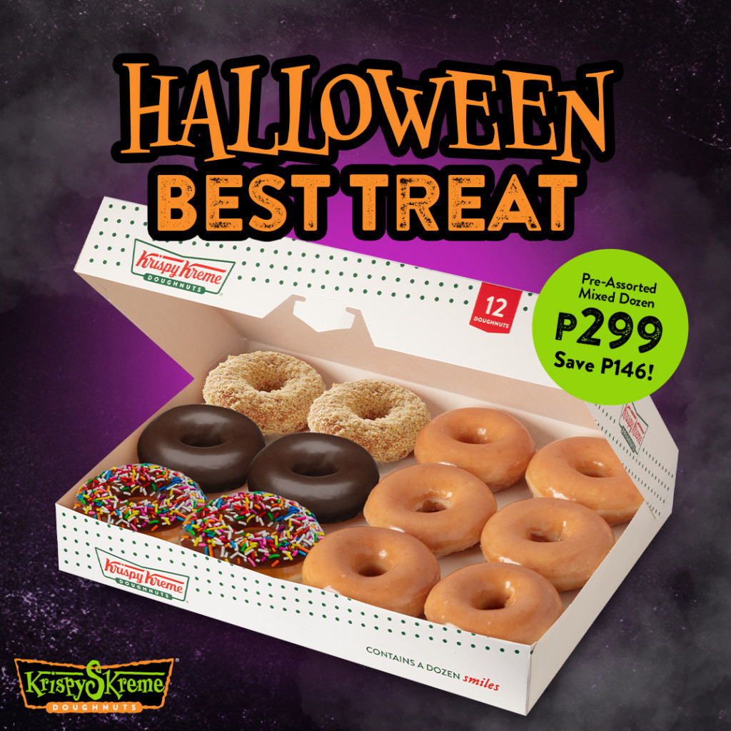 Save ₱146 on Krispy Kreme's Halloween Best Treat - October 3 to 6 Krispy Kreme's Halloween Best Treat