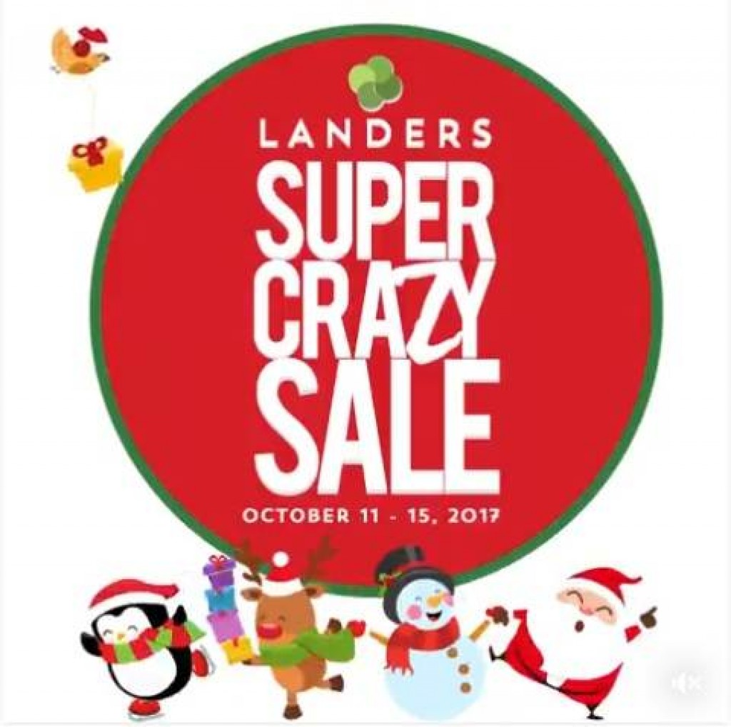 Landers Superstore Super Crazy Sale in Balintawak, OTIS, & Cebu from October 11 to 15, 2017 Landers Superstore Super Crazy Sale