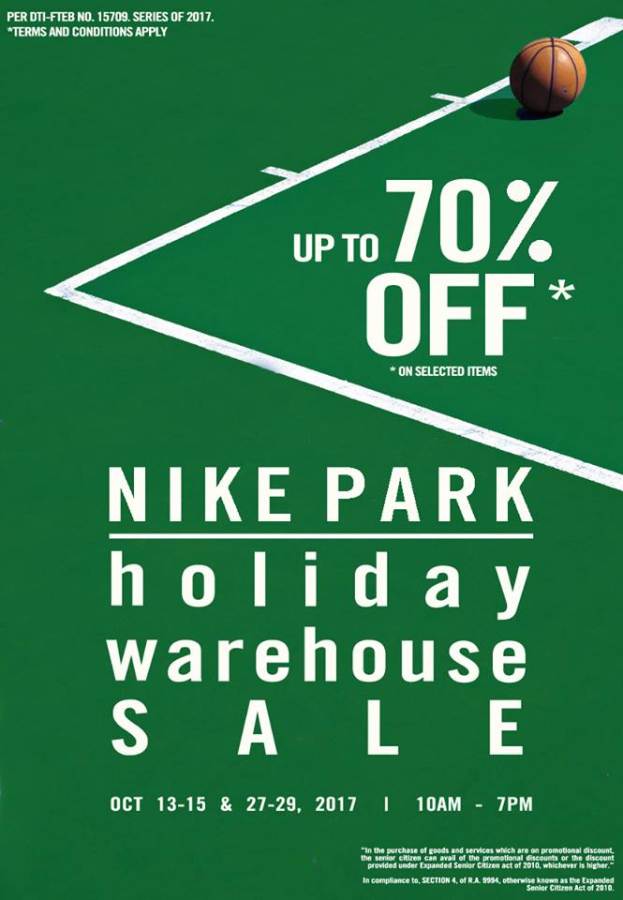 Nike Park Holiday Warehouse Sale