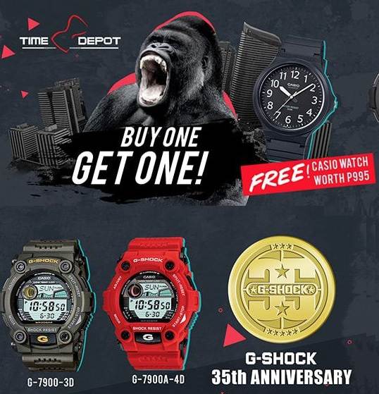 G-Shock Buy One Get One FREE