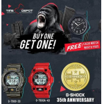Time Depot's Lazada Promo : G-Shock Buy One Get One FREE! G-Shock Buy One Get One FREE