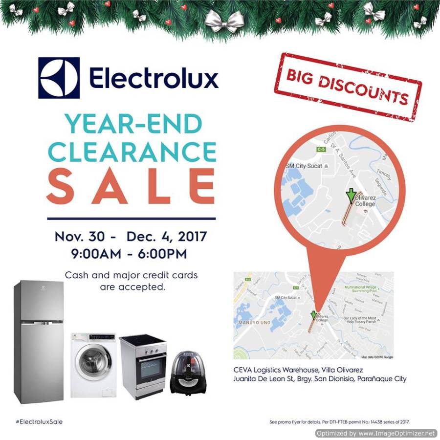 Electrolux Year-End Clearance Sale