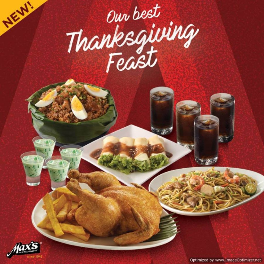 Max's Restaurant Thanksgiving Feast for only Php999 - Until Nov 15, 2017