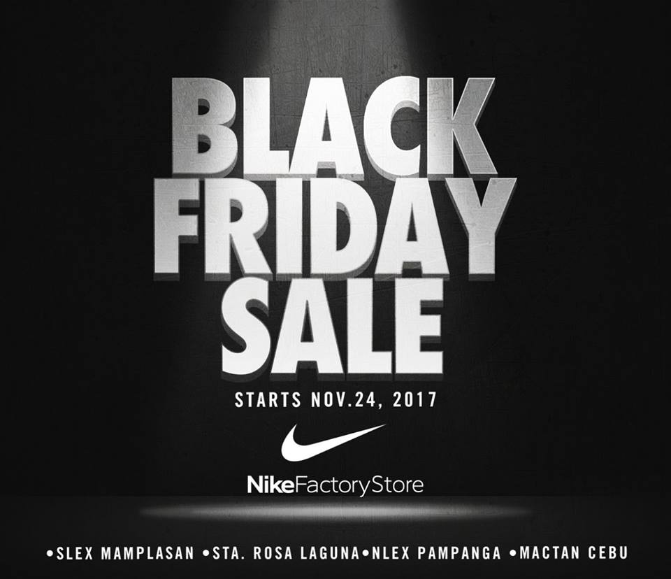 Black Friday Sale at Nike Factory Stores starting November 24, 2017