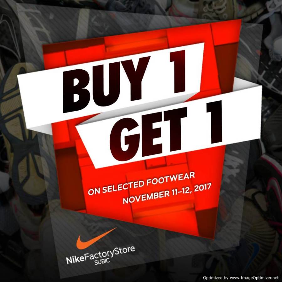 NIKE Factory Store Subic-Buy 1 Get 1 FREE