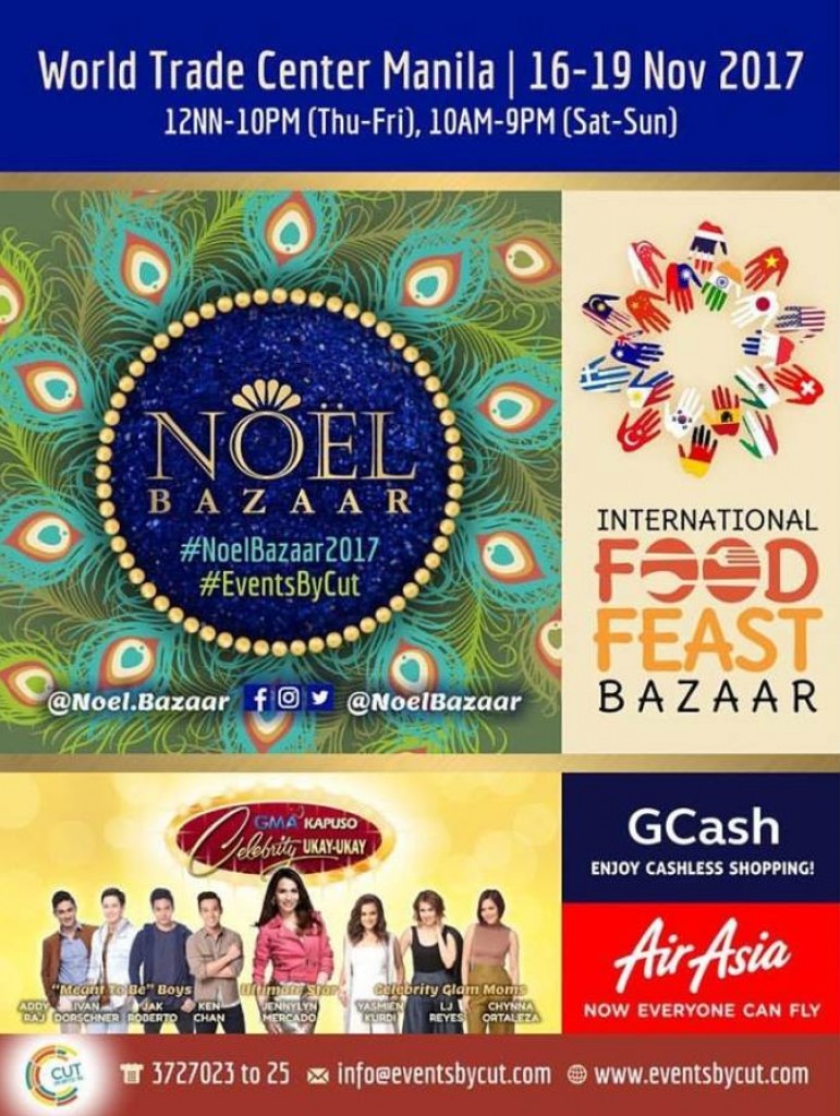 Noel Bazaar 2017 at World Trade Center Manila - Nov 16-19, 2017 Noel Bazaar 2017