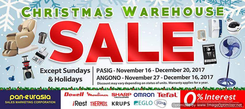 Pan-Eurasia’s Christmas Warehouse Sale