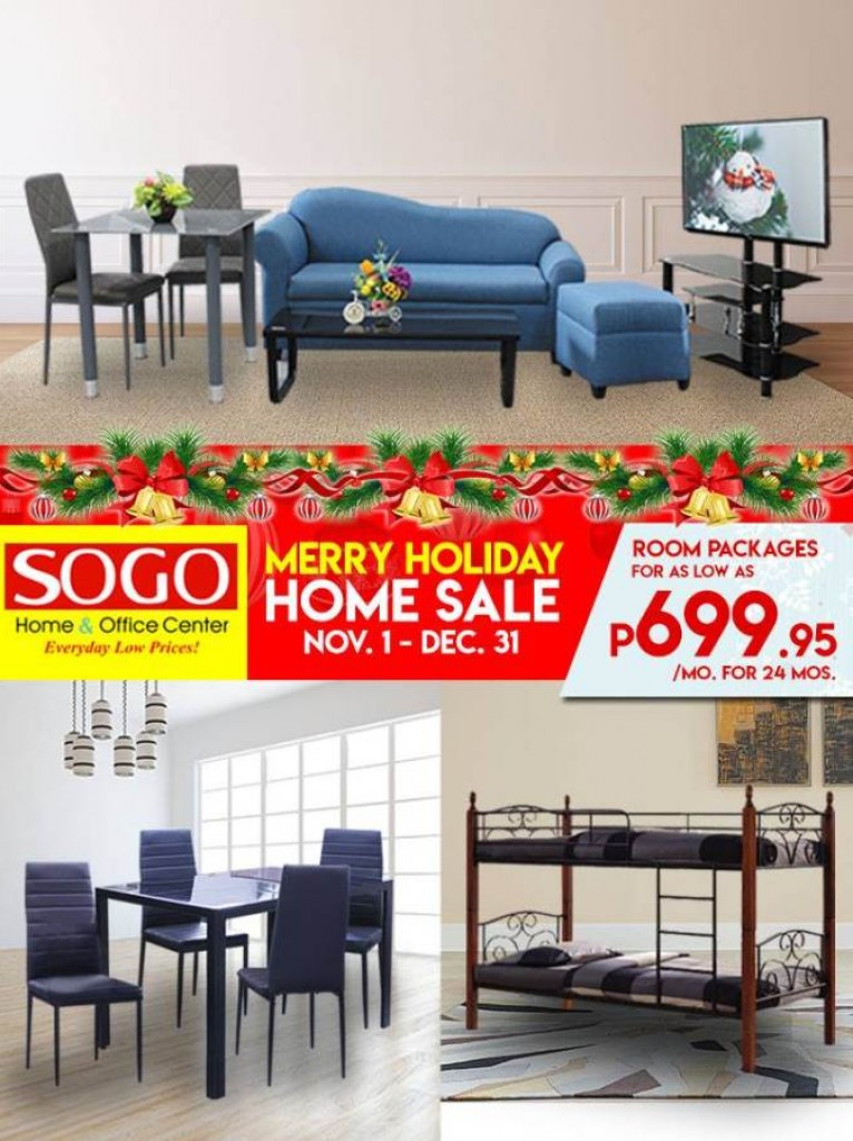 SOGO Home & Office Merry Holiday Home Sale - Nov 1 to Dec 31, 2017 SOGO Home & Office Merry Holiday Home Sale