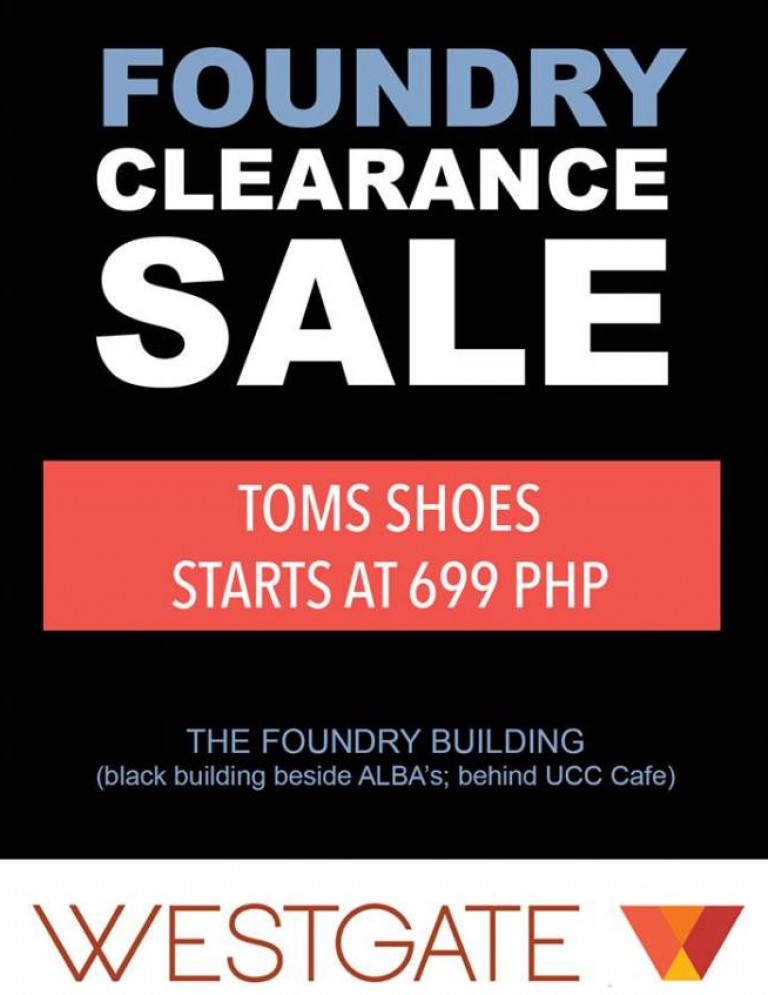 ALL TOMS SHOES at Php 699 and Php999 at The TOMS Clearance Sale The