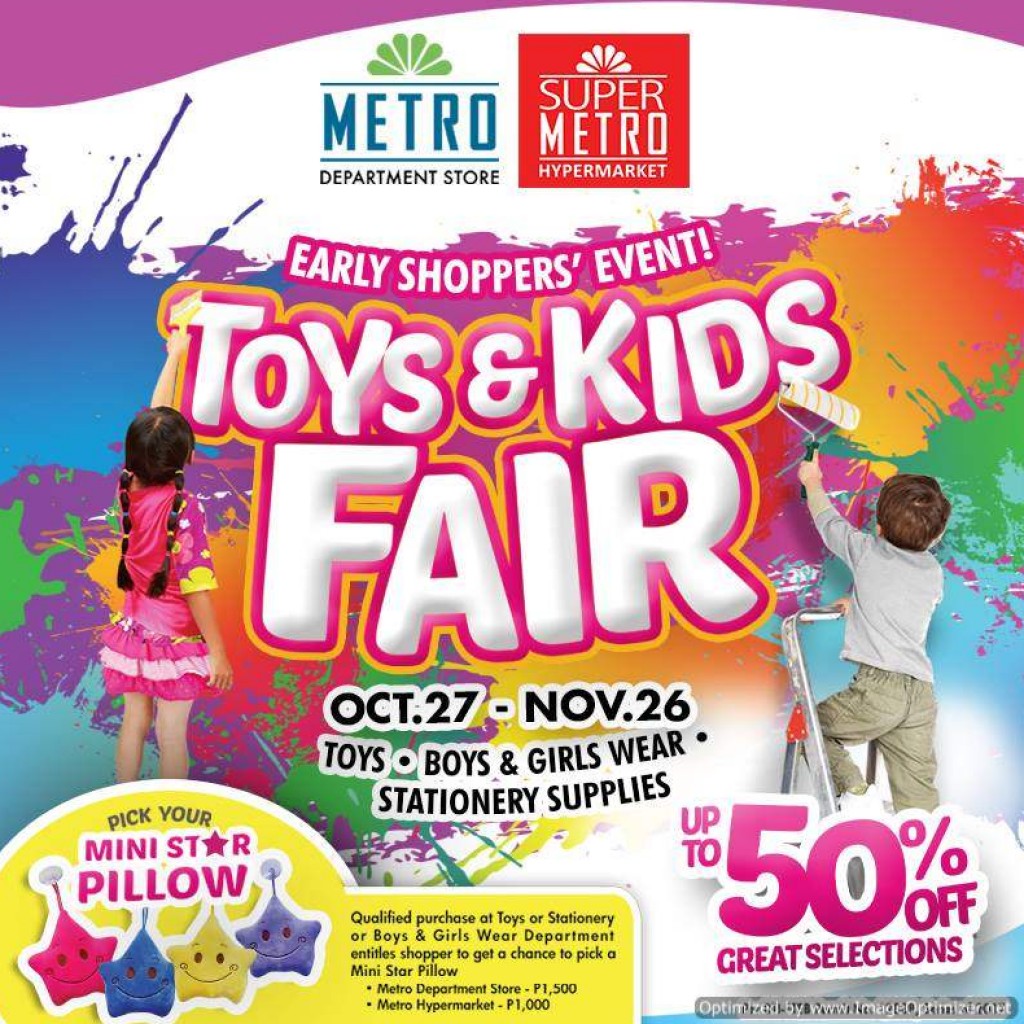 Toys & Kids Fair at the Metro Store from Oct 27 to Nov 26, 2017 Toys & Kids Fair at the Metro Store