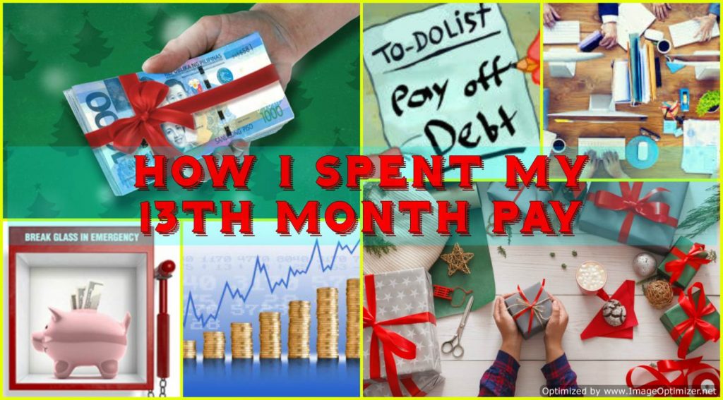 How I Spent My 13th Month Pay - The Proud Kuripot Style 13th month pay