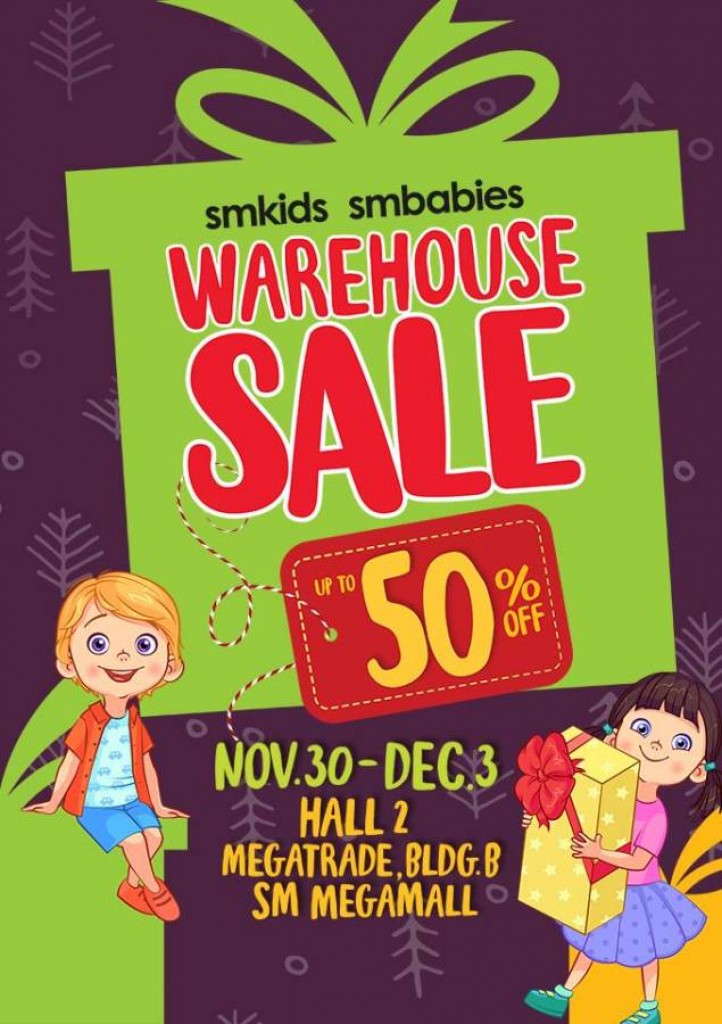 SM Kids and SM Babies Warehouse Sale until December 2, 2017 SM Kids and SM Babies Warehouse Sale