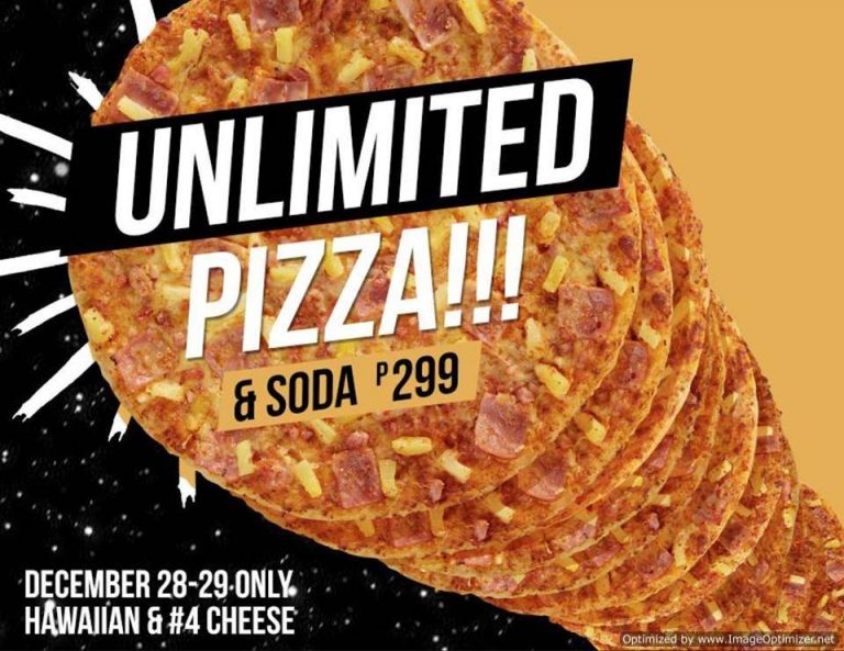 Yellow Cab Pizza's Hungry Holiday Treats UNLI Pizza and FREE Pizza