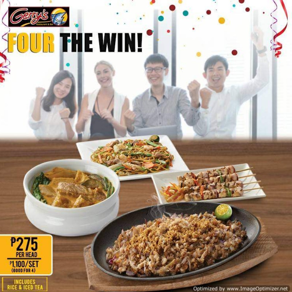 Gerry's Grill Group Meal Deals - Four the Win and Great for Eight Gerry's Grill Group Meal Deals