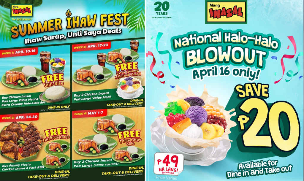 Mang Inasal Special Summer Treats - Ihaw Fest & Halo Halo Blowout Mang Inasal Special Summer Treats