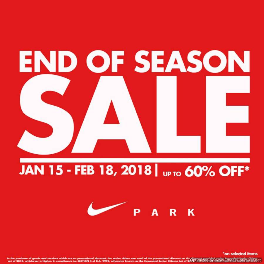 nike end of season sale