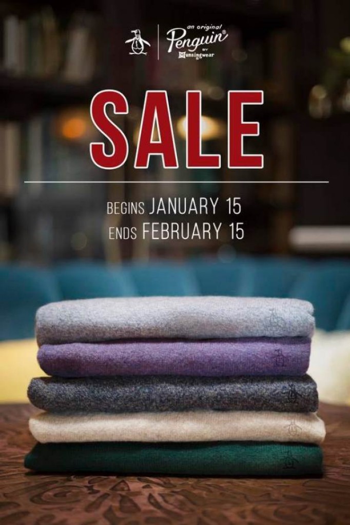 Get up to 50% OFF at The Original Penguin Sale until February 5, 2018 Original Penguin